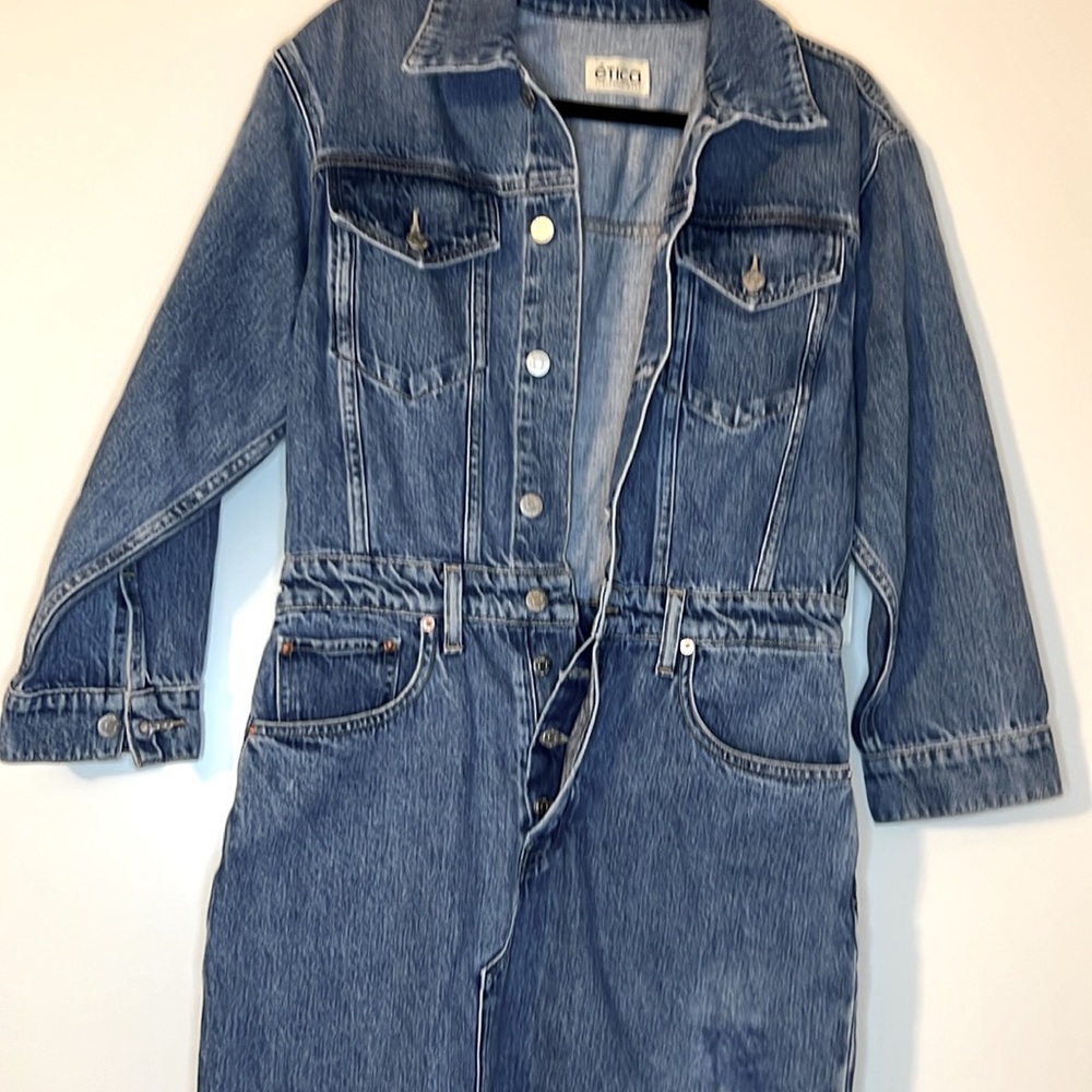 Etica Lotta Denim Dress. New with tags. Size Small dark denim color - Picture 10 of 10